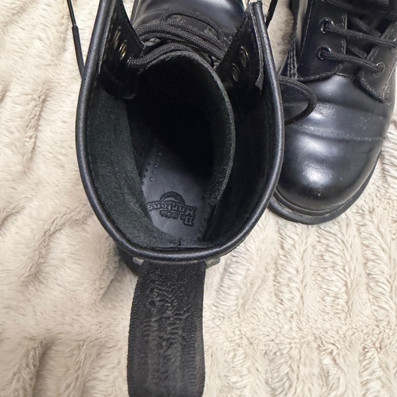 Dr. Martens Black Leather Combat Boots - Picture 8 of 8